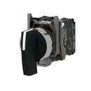 XB4BJ53 - Square D Harmony Black Selector Switch 22mm 3 Position Spring Return 2NO 600V - Essential Electric Supply