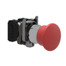 XB4BT845 - Schneider Electric 40mm Red Mushroom Emergency Stop Switch, 1NO+1NC, Push-Pull Reset, IP66, Harmony XB4 Series - Essential Electric Supply