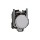 XB4BVB1 - Schneider Electric 22mm White Pilot Light, 24V AC/DC, Metal Bezel, Harmony XB4 Series - Essential Electric Supply