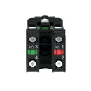 XB5AA25 - Square D 22mm Flush Black Plastic Push Button 1NO+1NC Spring Return Screw Clamp Terminals - Essential Electric Supply