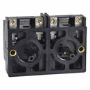 XESD1281 - Schneider Electric 10A 600VAC Double Contact Block, Harmony XAC, Spring Return, Front Mounting, 2-Speed - Essential Electric Supply