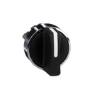 ZB4BD2 - Schneider Electric 22mm Harmony XB4 Selector Switch Head, 2-Position Maintained, Black Metal Bezel - Essential Electric Supply