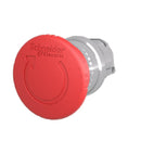 ZB4BS844 - Schneider Electric Harmony XB4 22mm Red Emergency Stop Push Button Operator, 40mm Mushroom, Maintained, Metal Bezel, NEMA 1/2/3/4/4X/12/13, IP66/IP69K - Essential Electric Supply
