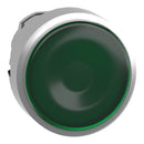 ZB4BW333 - Schneider Electric Harmony XB4 22mm Illuminated Green Flush Push Button, Momentary, Metal Bezel - Essential Electric Supply