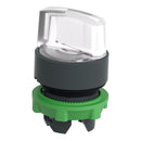 ZB5AK1413 Square D Co Harmony XB5 Illuminated Selector Switch Head, 22mm, White Handle, Green Premium - Essential Electric Supply