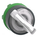 ZB5AK1413 Square D Co Harmony XB5 Illuminated Selector Switch Head, 22mm, White Handle, Green Premium - Essential Electric Supply