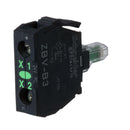 ZBVB3 - Schneider Electric Harmony XB4 22mm Green LED Push Button Light Module 24V AC/DC - Essential Electric Supply