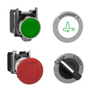 ZBY02313 Square D Co Pushbutton Operator Interface Control Component Square Head Design - Essential Electric Supply