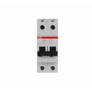 S202-K16 - ABB 2 Pole 16A 480V Miniature Circuit Breaker K Curve 6kAIC DIN Mount - Essential Electric Supply