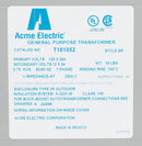 ACME T181052; .750KVA BUCK&BOOST - Essential Electric Supply