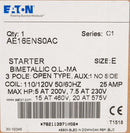 AE16ENS0AC Cutler Hammer Freedom Series Motor Starter 3 pole 3 phase 600V 25A 110V coil - Essential Electric Supply