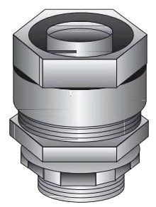 4Q75T OZ/Gedney Liquid Tight Connector Malleable Iron Compression X Tapered MNPT Hub - Essential Electric Supply