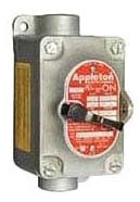 EFKF12Q Appleton Explosionproof Switch Cover 120-277VAC 20A 1-Pole Dust-Ignitionproof - Essential Electric Supply