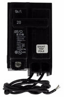 BR120ST - Cutler Hammer, Westinghouse 20 Amp 120/240V 1 Pole Shunt Trip Plug-On Circuit Breaker, Type BR Series, 10kAIC, UL 489 - Essential Electric Supply