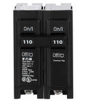 BR2110 - Eaton 110A 2-Pole 120/240V Type BR Plug-On Circuit Breaker, 10 kAIC, Thermal Magnetic Trip, UL 489 - Essential Electric Supply