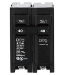 BR240 - Cutler Hammer 40 Amp 120/240V 2 Pole Thermal Magnetic Circuit Breaker Plug-On BR Frame - Essential Electric Supply