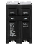 BR270 - Eaton Cutler Hammer 70 Amp 120/240V 2-Pole Thermal Magnetic Circuit Breaker Plug-On BR Frame - Essential Electric Supply