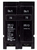 BRHH270 - Cutler Hammer 70 Amp 2 Pole 120/240V Thermal Magnetic Circuit Breaker BR Series - Essential Electric Supply