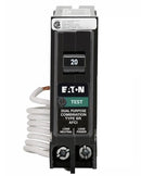 BRN120AF - Eaton 20 Amp 120V 1-Pole Type BR AFCI Circuit Breaker, Plug-On Mount, 10kAIC, Thermal Magnetic Trip, UL Listed - Essential Electric Supply