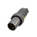 ACP1033CD - Appleton Powertite 100A 3-Pole 600VAC/250VDC Grounding Style 1 Clamping Ring Pin & Sleeve Plug, NEMA 3/3R/4/4X, -40 to 225°F, Copper-Free Aluminum - Essential Electric Supply