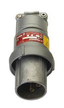 ACP3023BC - Appleton Powertite 30A 250/600V 3-Pole 2-Wire Grounding Style 2 Clamping Ring Plug, Metallic, Copperfree Aluminum - Essential Electric Supply