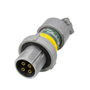 ACP3044BC - Appleton 30A 600VAC/250VDC 4-Pole Pin & Sleeve Clamping Ring Plug, Powertite Series, NEMA 3/3R/4/4X, Style 1 Grounding - Essential Electric Supply