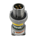 ACP3044BC - Appleton 30A 600VAC/250VDC 4-Pole Pin & Sleeve Clamping Ring Plug, Powertite Series, NEMA 3/3R/4/4X, Style 1 Grounding - Essential Electric Supply