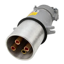 AP20034E - Appleton Powertite 200A 4-Pole 3-Wire Pin and Sleeve Plug, 250/600V, Grounding Style 2 - Essential Electric Supply