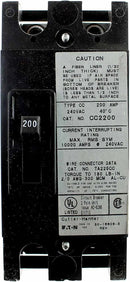 CC2200 - Cutler Hammer 200A 240V 2-Pole Bolt-On Circuit Breaker, 10kA Interrupt Rating, Type CC Series - Essential Electric Supply