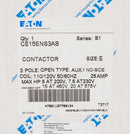 CE15ENS3AB Cutler Hammer Freedom Series Contactor 3 pole 3 phase 600V 25A 110V coil - Essential Electric Supply