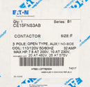 CE15FNS3AB Cutler Hammer Freedom Series Contactor 3 pole 3 phase 600V 32A 110V coil - Essential Electric Supply