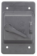 DS185 Crouse-Hinds Series Raintight Snap Switch Cover Single-Gang Aluminum - Essential Electric Supply