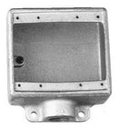 FS23 Crouse-Hinds Condulet FS Device Box Shallow Feraloy Iron Alloy 3-Gang 3/4" Openings - Essential Electric Supply