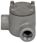 GUAN24 Crouse-Hinds Condulet GUA Conduit Outlet Box Feraloy Iron Alloy, 2" Cover, 3/4" Hub - Essential Electric Supply