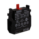 E22B1 - Eaton E22 Series 22.5 mm 1NC Non-Metallic Heavy-Duty Pushbutton Contact Block - Essential Electric Supply