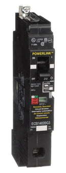 ECB14020G3 - Square D 20A 480V 1P Bolt-On Remotely Operated Power Link Molded Case Circuit Breaker, ECB-G3 Series, Thermal-Magnetic Trip, HACR, SWD - Essential Electric Supply