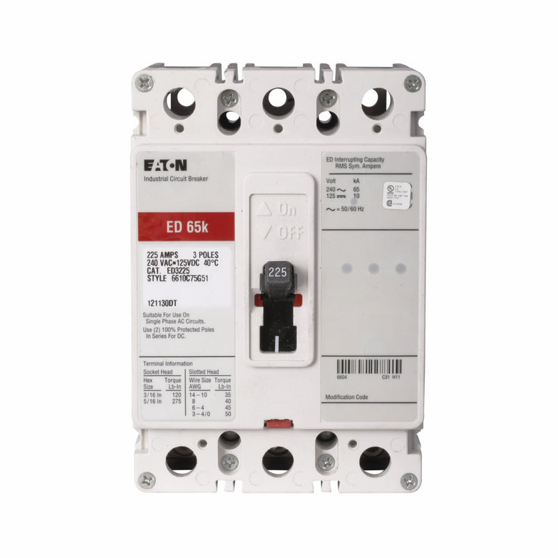 ED3020 Cutler Hammer Molded Case Circuit Breaker Series C 20A 600V - Essential Electric Supply