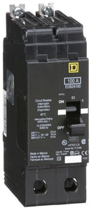 EDB24100 - Square D/ Schneider Electric Bolt-On 100 Amp 2 Pole Circuit Breaker - Essential Electric Supply