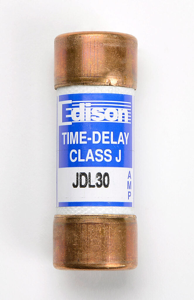 JDL30 - Edison Fuses 30A 600V Class J Time-Delay Fuse, 1 Pole, 300kA ...