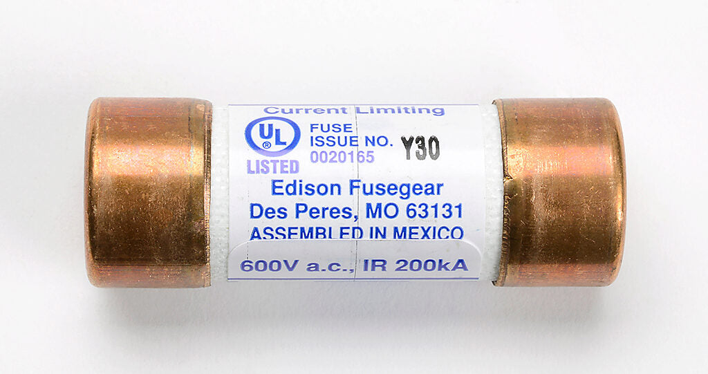 Edison Fuse JDL30 - Edison Fuses 30A 600V Class J Time-Delay Fuse, 1 Pole, 300kA ...
