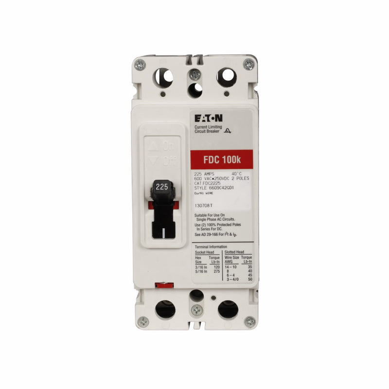 FDC2125 - Cutler Hammer/ Eaton/ Westinghouse Bolt-On 125 Amp 2 Pole Circuit Breaker - Essential Electric Supply