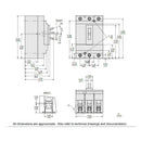 HDL36020 - Square D 20A 600VAC 3 Pole Thermal Magnetic Circuit Breaker PowerPacT H Series - Essential Electric Supply