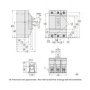 HDL36030 - Square D 30A 600VAC 3 Pole Thermal Magnetic Circuit Breaker PowerPact H Series - Essential Electric Supply