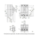 HDL36090 - Square D 90A 3 Pole 600V Molded Case Circuit Breaker H Frame Thermal Magnetic - Essential Electric Supply