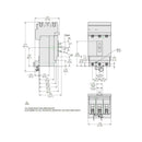 HGA36125 - Square D PowerPacT H 125 Amp 3 Pole 600/690VAC 35kAIC I-Line Thermal Magnetic Molded Case Circuit Breaker - Essential Electric Supply