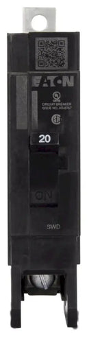 HGHB1020 - Eaton/ Cutler Hammer/ Westinghouse Feed-Thru 20 Amp 1 Pole Circuit Breaker - Essential Electric Supply
