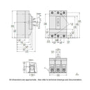 HGL36110 - Square D 110 Amp 600 Volt 3 Pole Molded Case Circuit Breaker H Frame - Essential Electric Supply