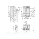 HJL36090 - Square D 90 Amp 600V 3 Pole Thermal Magnetic Molded Case Circuit Breaker - Essential Electric Supply