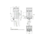 HLA36050 - Square D PowerPact H 50A 3 Pole 600VAC Molded Case Circuit Breaker I-Line Thermal Magnetic - Essential Electric Supply
