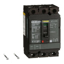 HLL36015 - Square D Feed-Thru 600V 15A 3 pole circuit breaker 100kA@480V - Essential Electric Supply
